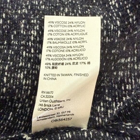 Free People Lenox Sweater Dress Ribbed Slouchy Tunic Relaxed Onyx Black Small - Picture 8 of 8